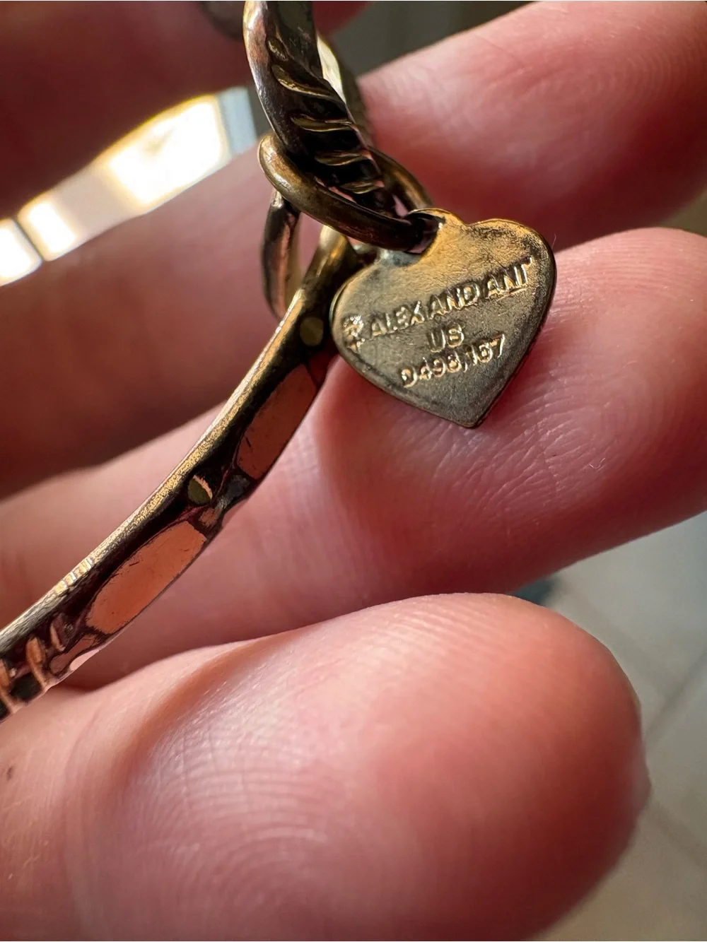 Vintage gold tone bracelet Alex and Ani